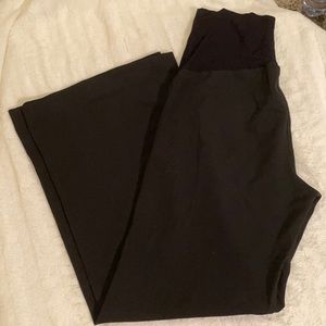 Black maternity slacks